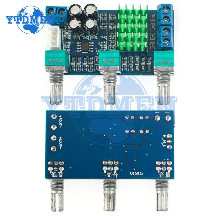YTDMEN XH-M567 TPA3116D2 Digitaler Audio-Verstärker Dual-Kanal Stereo High Power 80W x 2 Blau - Bild 2