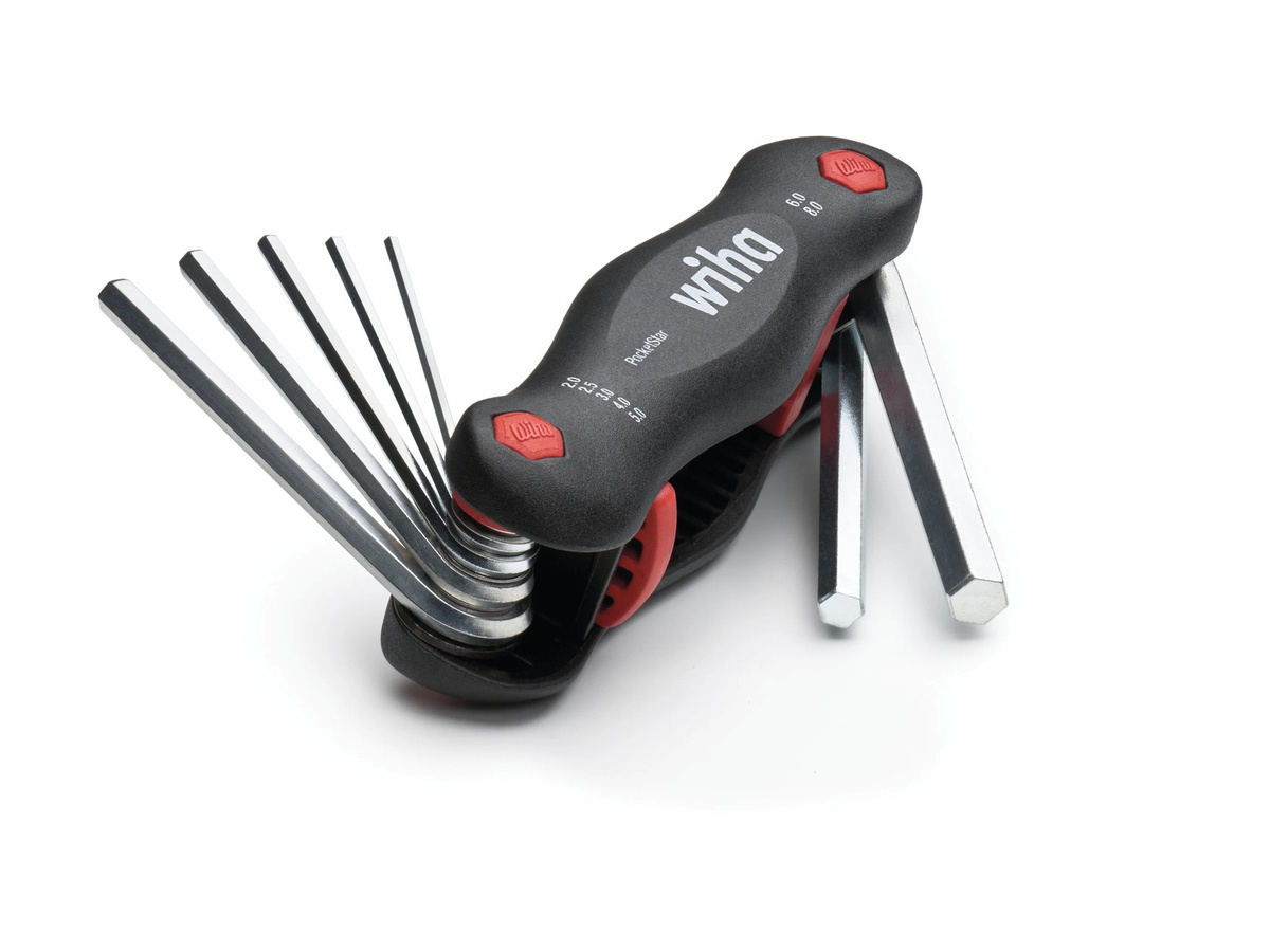 Wiha Multitool PocketStar Sechskant 7-teiliges Set aus Chrome Vanadium in Schwarz - Bild 2