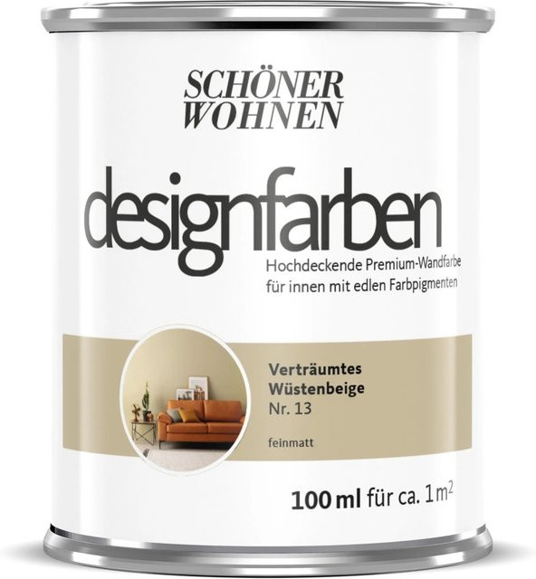 Schöner Wohnen Designfarbe Verträumtes Wüstenbeige, 100 ml - Bild 1