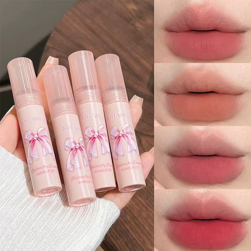 Lipgloss und Puder-Rouge Kosmetik-Set, Satin, Unisex - Bild 2