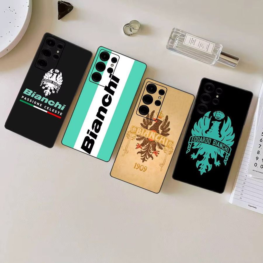 Luxuriöse B-Bianchi Logo Handyhülle für Samsung Galaxy S24 Ultra, S23, S22, S21, S20, S24 FE, S22 Ultra 5G und S20 Lite - Bild 5