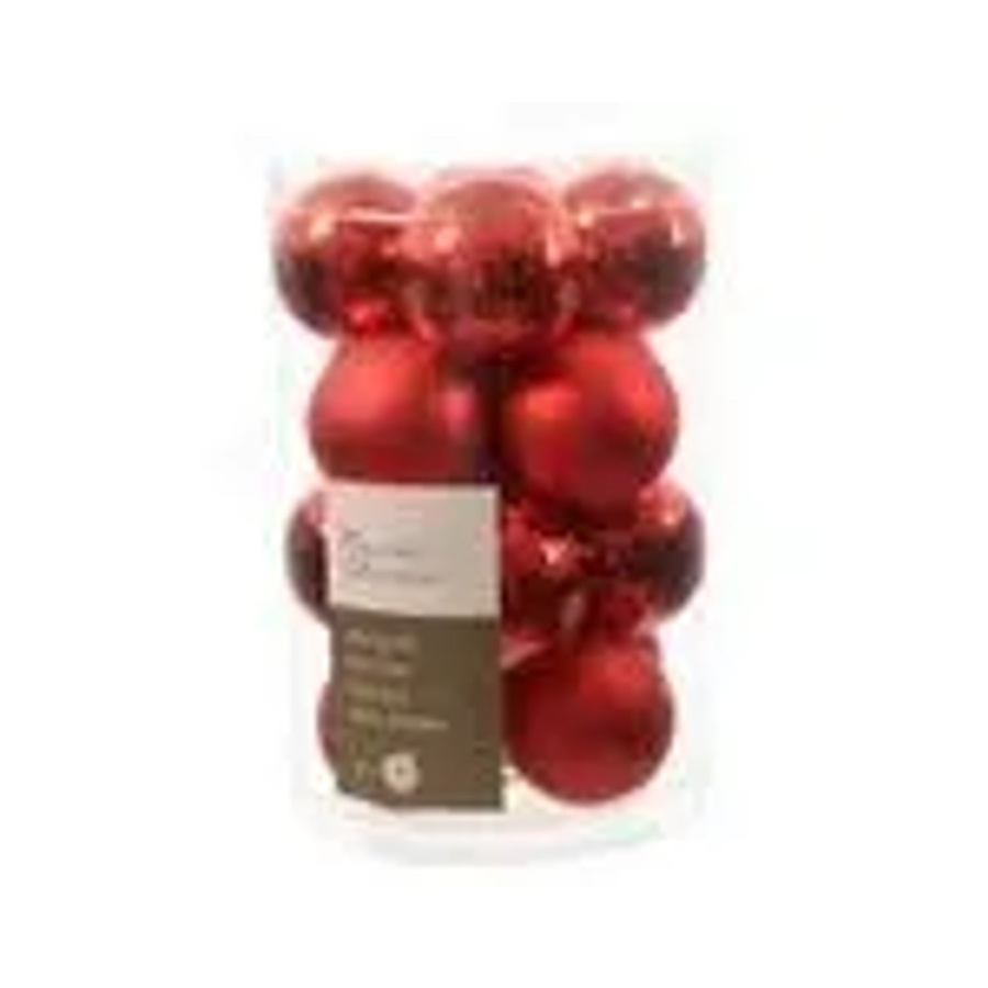Kaemingk Weihnachtsbaumkugeln aus Glas in Rot, 16 Stück, Durchmesser: 3,5 cm - Bild 2