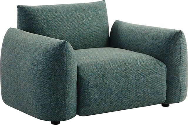 Riess Ambiente Outdoor Gartensessel SEAHAWK 1-Sitzer Sofa aus Aluminium und Olefin in Türkis, wetterfest und UV-beständig - Bild 1