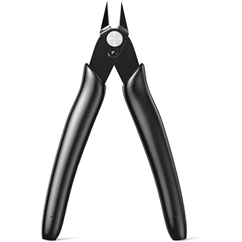 NIUXIANG Micro-Flush-Kabelbinder-Schneider in Schwarz, Präzisions-Drahtschneider und kleiner Seitenschneider für Elektronik und Schmuckherstellung, Länge: 12,7 cm - Bild 7
