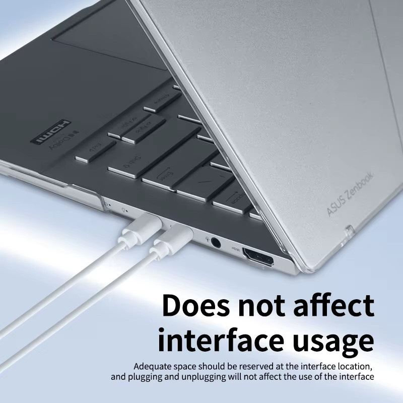 Matte transparente Hartschalen-Schutzhülle für ASUS Zenbook 14 (2024/2025) UX3405C/UM3406K - Bild 2