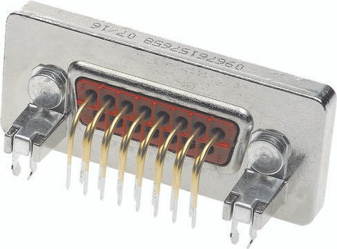 HARTING Steckverbinder 09 67 650 7658 09676507658, Polzahl: 50, Löttechnik, Farbe: Silber - Bild 1