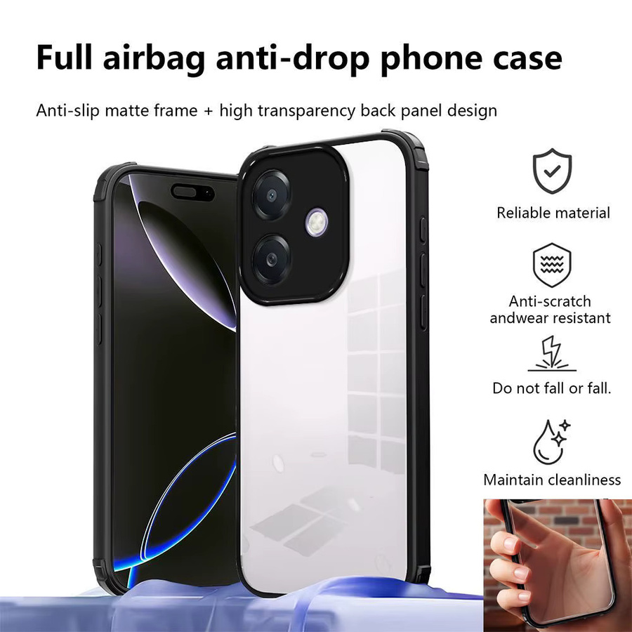 Stoßfeste Acryl-Schutzhülle für Oppo A5 Pro 4G und 5G in Blau - Bild 2