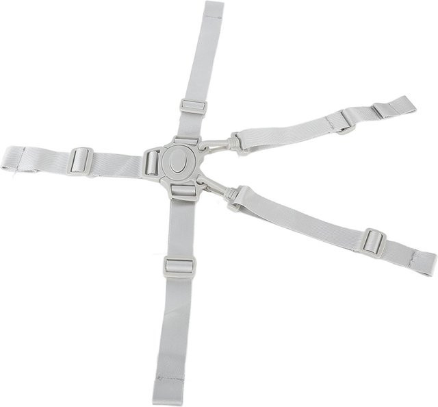 Verstellbarer 5-Punkt-Sicherheitsgurt für Hochstühle und Kinderwagen Type 1 aus Nylonband mit Schnalle - Bild 1