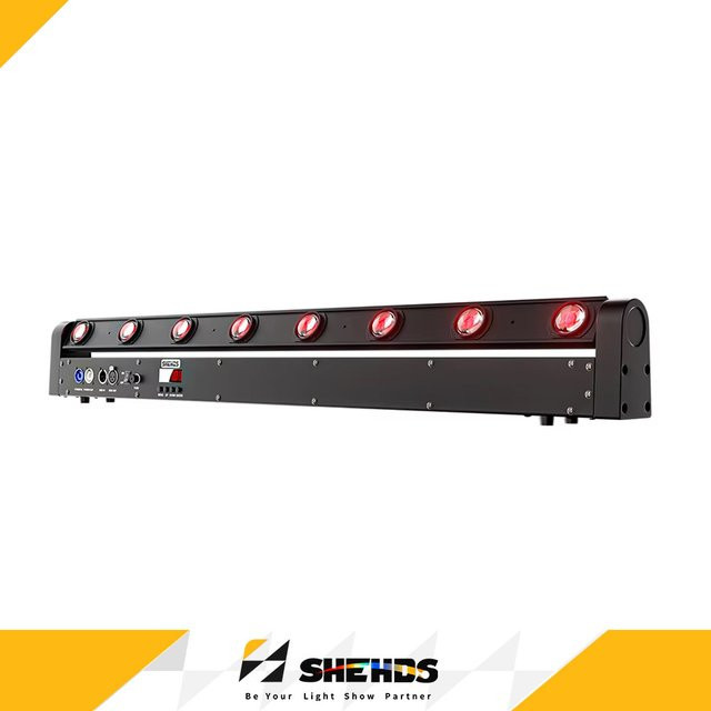 SHEHDS LED Beam Moving Head RGBW Bar Bühnenbeleuchtung mit Koffer in Schwarz - Bild 1
