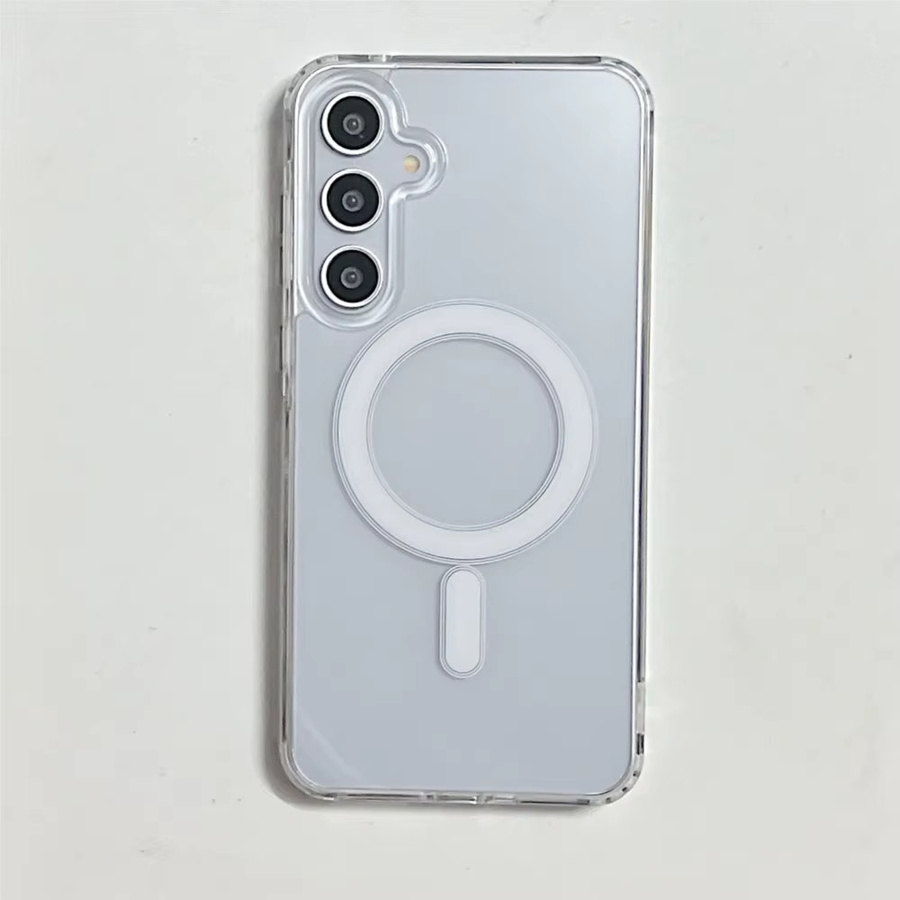 Ricestate Transparentes Acryl Handycase für Samsung S26 S25 S24 S23 S22 Plus S21 FE Ultra mit Magnetischer MagSafe Funktion für kabelloses Laden - Bild 3