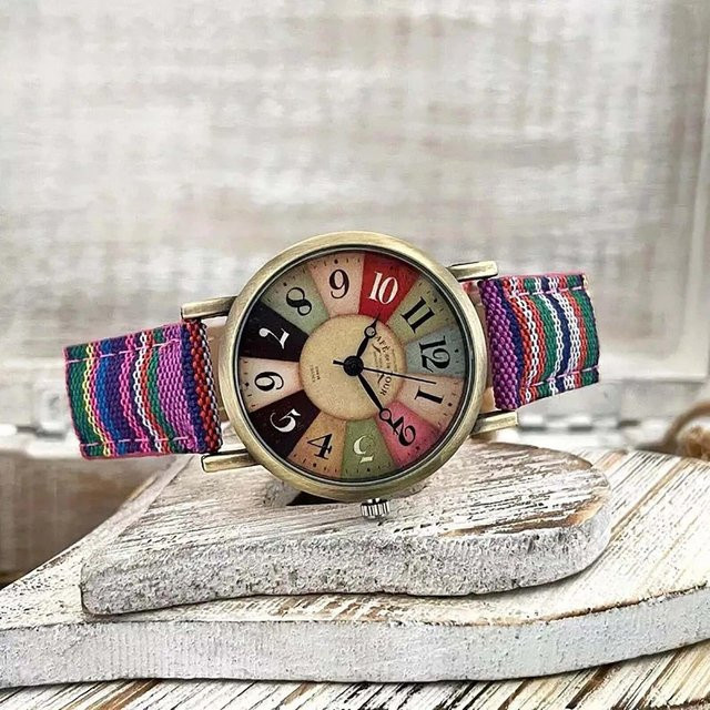 NATAWA Armbanduhr, Quarz, Messing, Bunt, 35 mm, Damen - Bild 1