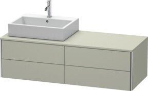 Duravit Waschtischunterschrank XSquare in Tau matt mit 4 Schubladen, B/H/T: 140 x 54,8 x 40 cm - Bild 1