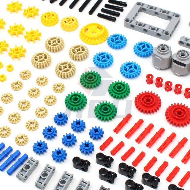 Lizhi MOC High-Tech Bausteine Set mit Achsen, Steckern, Getrieben und Suspension in Mehrfarbig, 171 Teile aus Kunststoff - Bild 1