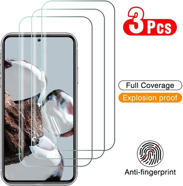 3er Pack Hydrogel Displayschutzfolie für Vivo Y36 Y36m Y36i Y53t Y55t Y56 Y77t Y78t Y78(t1) Y78m 5G transparent - Bild 1