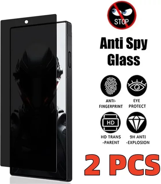 Anti-Spy Sichtschutz aus gehärtetem Glas für ZTE Nubia Z70S Z60 Ultra RedMagic 10 Air 10 Pro+ 8 9 Pro+ 9s Pro transparent - Bild 1