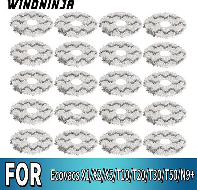 Ecovacs Mikrofaser-Wischpads als Ersatzteil für Roboterstaubsauger der Serien X1, X2 Omni, X5, T10, T20, T30, T50, N30 und N9+ - Bild 1