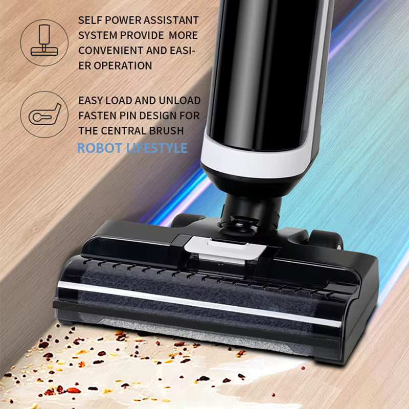 Robot lifestyle Nass-Trocken-Saugroboter RL8Pro kabellos mit Sprachassistent, 14.000 Pa Saugleistung und 4000 mAh Akku - Bild 3