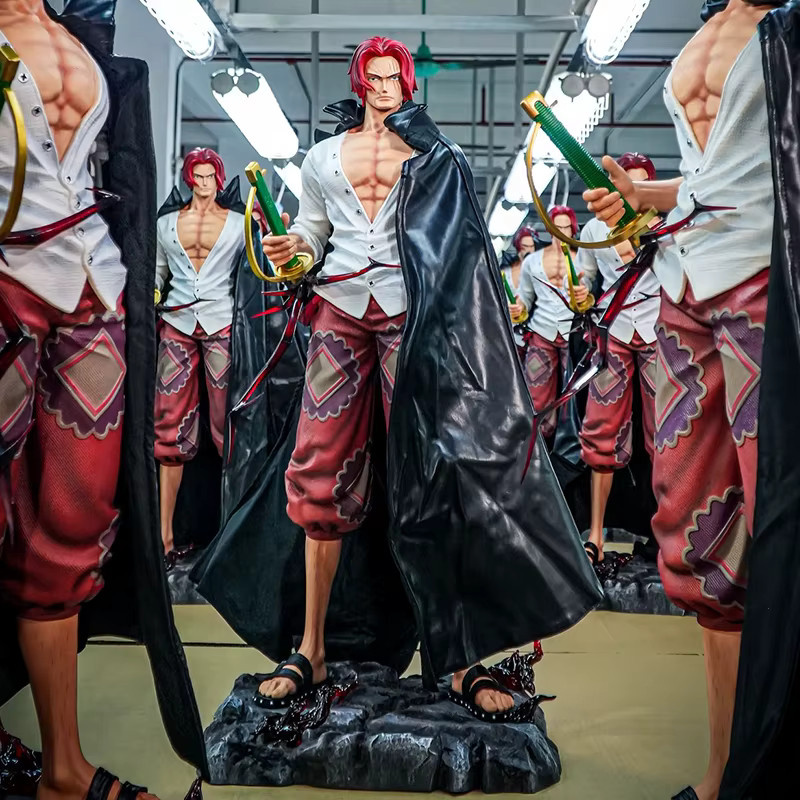 Bandai One Piece Feidian Red Hair Shanks Gk Große Figur, 67cm - Bild 2