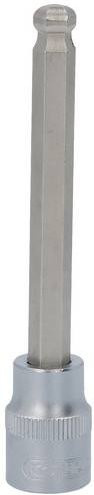 KS Tools 3/8 Zoll Bit-Stecknuss Innensechskant mit Kugelkopf lang 8 mm aus Chrom Vanadium in Silber - Bild 1