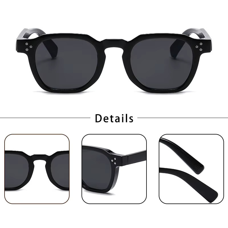HBK Sonnenbrille Retro, Vollrand, Unisex, Kunststoff - Bild 3