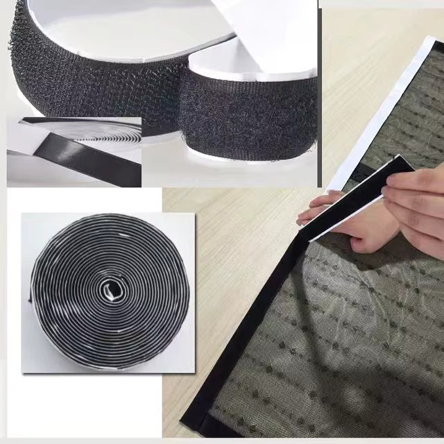 Selbstklebender Klettverschluss aus Nylon in Schwarz, 2 Rollen à 10 m Länge - Bild 3