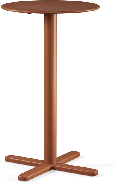 Emu Darwin Rundtisch Klappbar aus Pulverbeschichtetem Aluminium in Rot und Braun - Bild 1