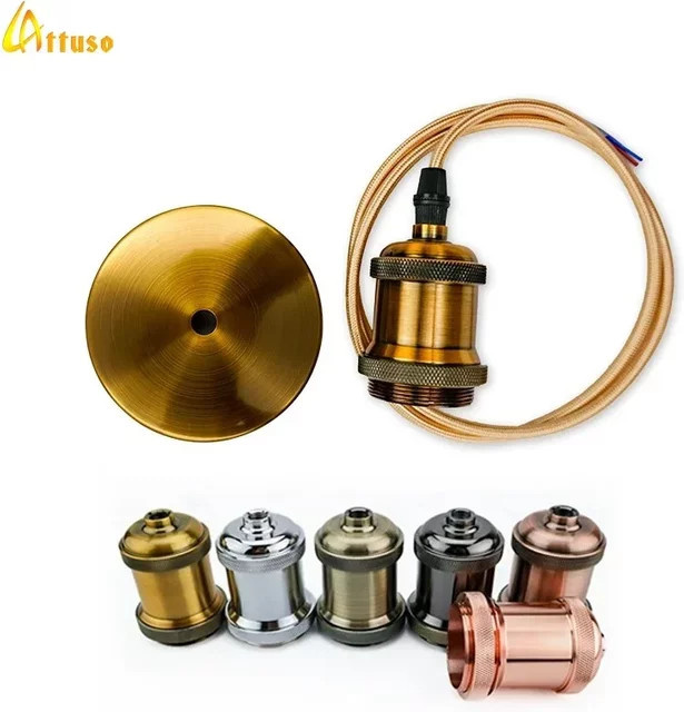 LATTUSO E27 Vintage Edison Glühbirnen Sockel Adapter für Deckenleuchten und Lampenständer - Bild 1