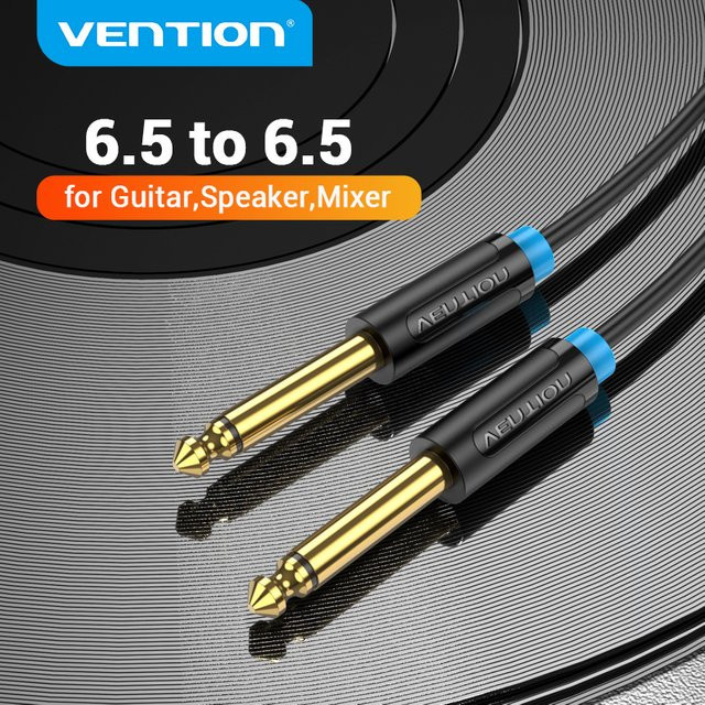 Vention Aux Gitarrenkabel 6,5 mm auf 6,5 mm Audiokabel in Schwarz - Bild 1