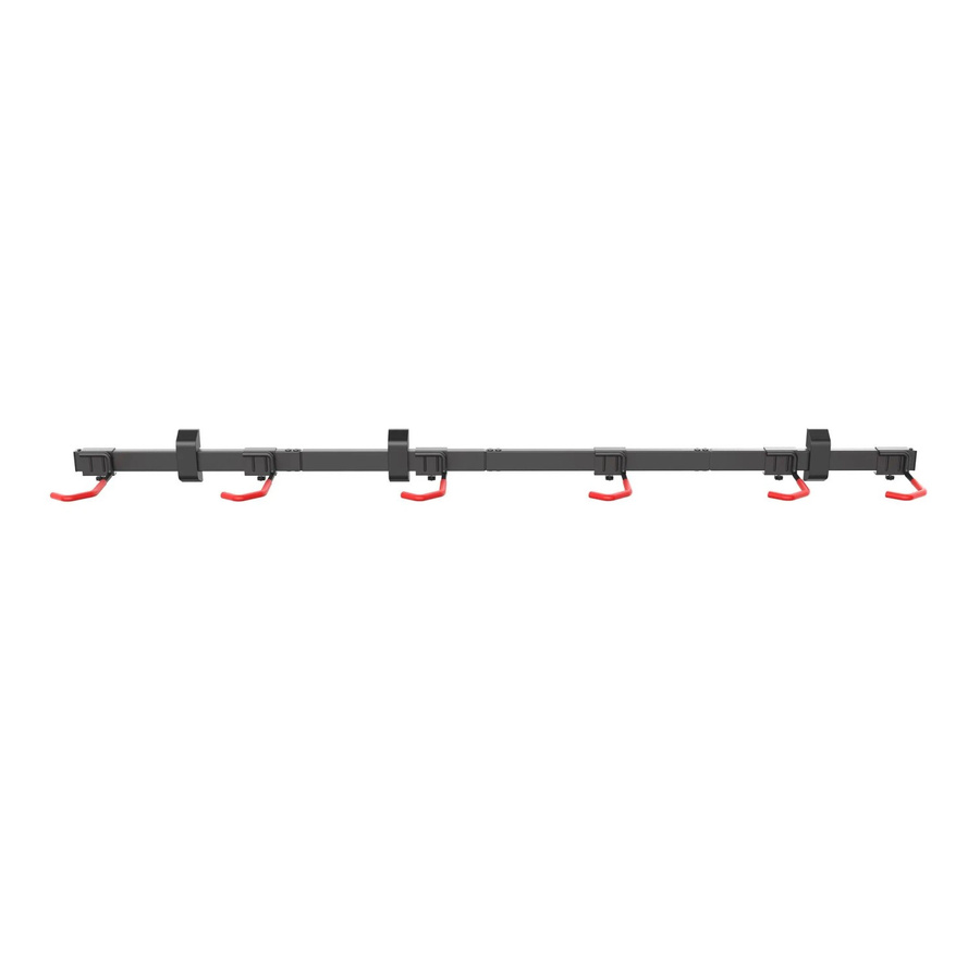 Wiltec Fahrrad Wandhalterung für 6 Fahrräder, B/H/T: 160,4 x 18 x 10,5 cm, Belastbarkeit bis 150 kg - Bild 2