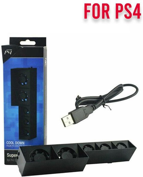 Dobe USB Kühlventilator für Sony PlayStation PS4 Pro Slim in Schwarz - Bild 1