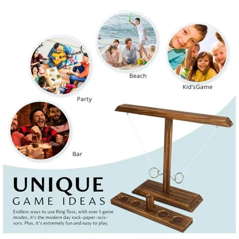 Yiran toy Ringe werfen Brettspiel aus Holz für 7-12J - Bild 4