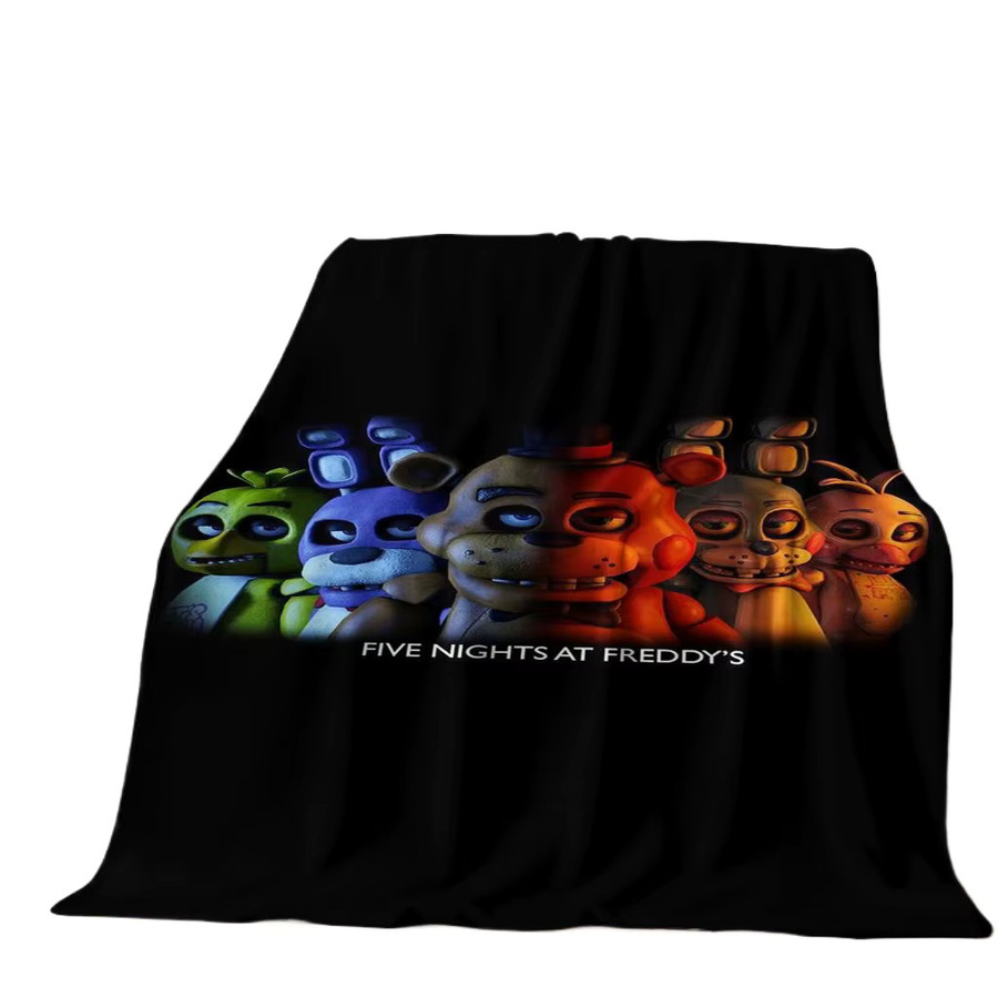 Potdemiel Flanelldecke mit 3D-Freddy-Cartoon-Motiv, weiche und warme Überwurfdecke für Kinder in Multicolour, B/T: 150 x 135 cm - Bild 2