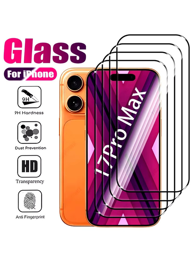 DIXSG 4er-Pack Ultra-Klares Panzerglas Displayschutzfolie für iPhone 11 bis iPhone 17 Pro Max, Transparent - Bild 6