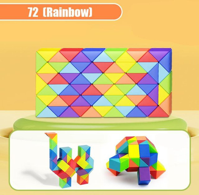 Fashnics Magische Schlange Mehrfarbiges Puzzle Fidget Spielzeug - Bild 1