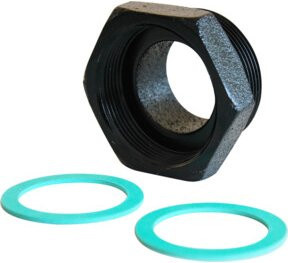 Wilo Gewindepassstück R 2, DN 25x1 1/2"x1 1/2" AGx40, GG aus Messing in Grau - Bild 1