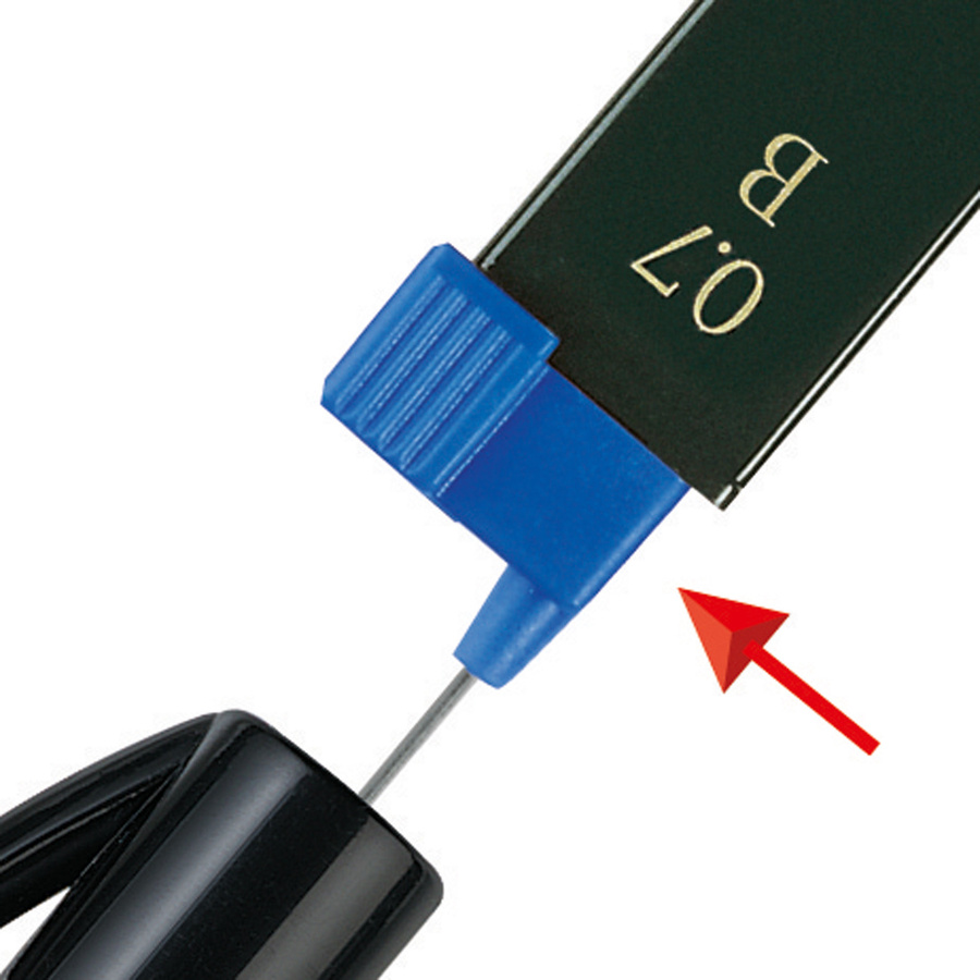 Faber-Castell Super Polymer Feinminen HB, 0,7 mm, Schwarz, 12 Stück - Bild 2
