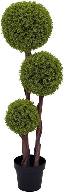 HOMCOM Kunstpflanze in Grün mit Zementtopf, Höhe: 115 cm, Breite: 19,5 cm, Tiefe: 19,5 cm - Bild 1