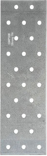 Simpson Lochblech aus Stahl, feuerverzinkt, B/H/D: 240 x 80 x 0,2 cm - Bild 1
