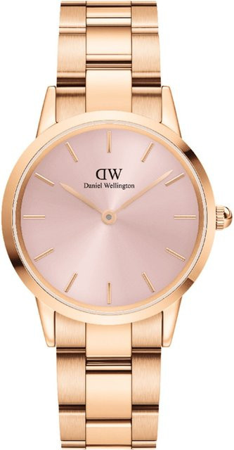 Daniel Wellington Armbanduhr Iconic Link, Quarz, Edelstahl, Pink, 32 mm, Damen - Bild 1
