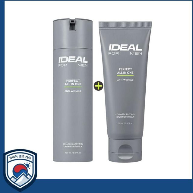 IDEAL FOR MEN Milch, 2x 150 ml, mit Peptide, für fettige Haut - Bild 1