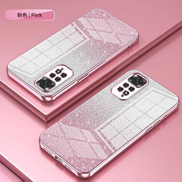 Glitzernde Handyhülle aus Ultra Soft TPU für Xiaomi Redmi Note 11 10 Pro Max Plus 11S 10S Mi 11 11T 10T 10 Lite Ultra in Rosa - Bild 1