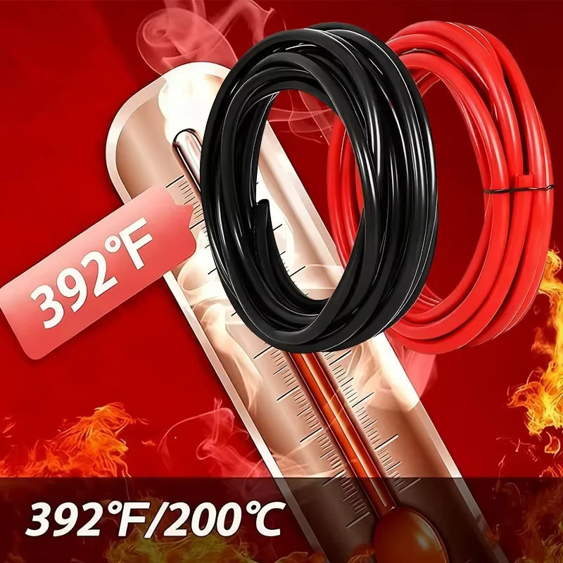 Bytebattle 2 AWG Silikonkabel 2 Gauge Zinn-Kupfer-Draht in Rot oder Schwarz, flexibles Hochtemperaturkabel für Automobil, Marine und Solaranlagen - Bild 6