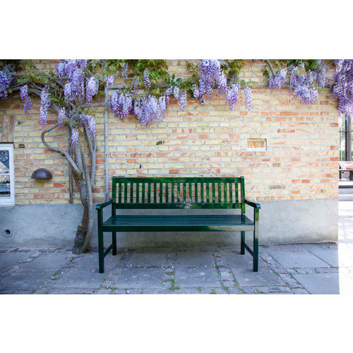 Cinas Gartenbank Brighton 3er aus Holz in Mahogany Grün B: 150 cm, H: 89 cm, T: 59 cm - Bild 3