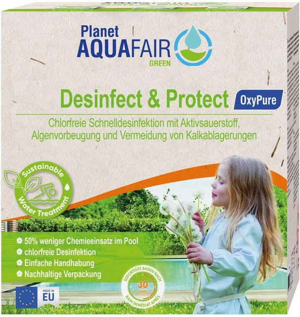 Planet Aquafair Oxypure Desinfect & Protect Desinfektions-Granulat mit aktivem Sauerstoff, 2 kg - Bild 1