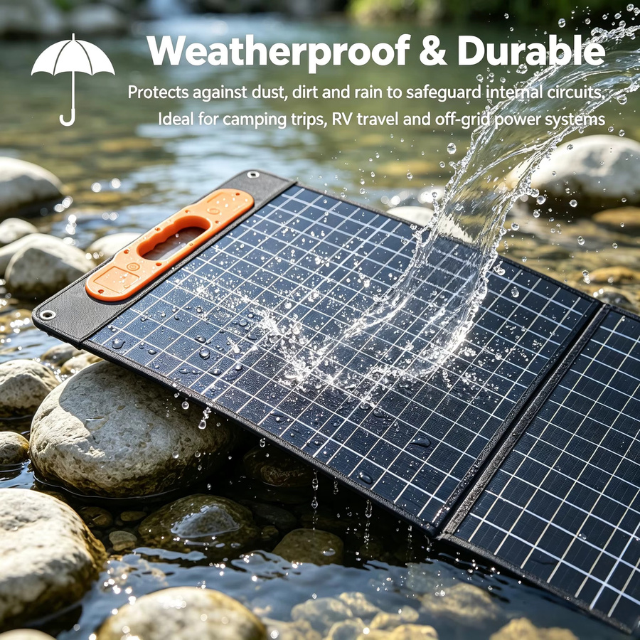 JINGYANGPV Faltbares Solarmodul 180W Wasserdichtes Solarladegerät für Camping und Wohnmobil - Bild 4