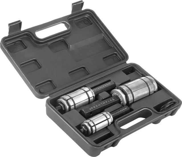 STAHLWERK Rohrweiter Set 3-teilig aus Edelstahl in Silber für Auspuff und Rohraufweiter 29-89 mm - Bild 1
