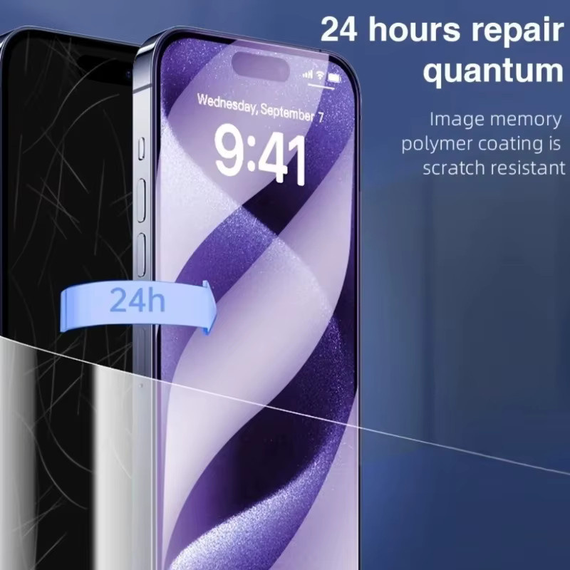 4er-Pack ZMZE Hydrogel-Schutzfolie für iPhone 17 16 15 14 13 12 11 Pro Max Plus Mini XR XS Ultra Transparent - Bild 4