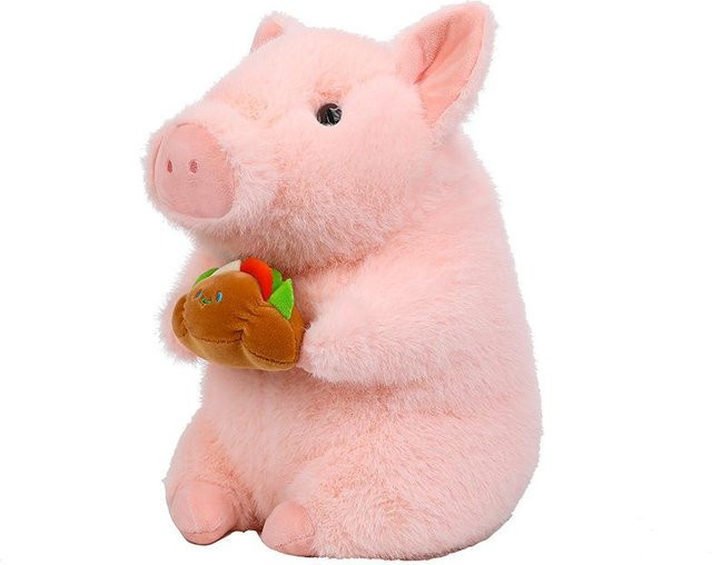 Joyful toys Hamburg Dudu Schwein, Plüschtier Kissen, rosa, 25cm - Bild 1