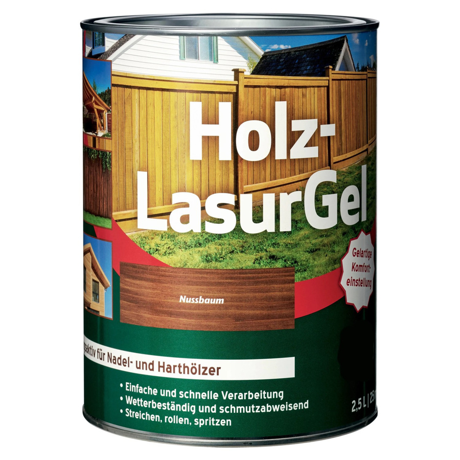 Holz-Lasur Gel Palisander 2,5 l - Bild 2