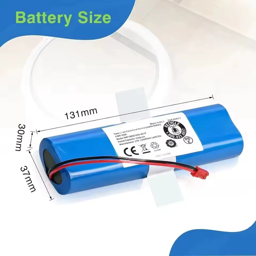 Ersatzakku iLife 14,4 V 4000 mAh in Blau für Roboterstaubsauger V3s Pro, V50, V5s Pro, V8s, X750 sowie Medion MD 18500, 18501, 18600 - Bild 2